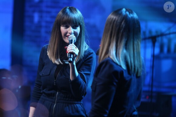 Exclusif - Le groupe Brigitte (Aurélie Saada et Sylvie Hoarau) - Enregistrement de l'émission "Du côté de chez Dave", le 9 décembre 2015. L'émission sera diffusée le 17 janvier sur France 3. ©CVS/Bestimage
