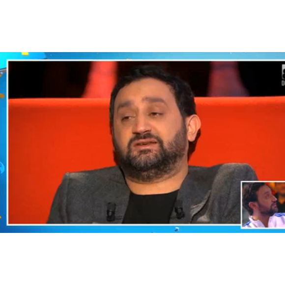 Cyril Hanouna, invité dans Le Divan de Marc-Olivier Fogiel sur France 3. Tournage le 9 janvier 2016.
