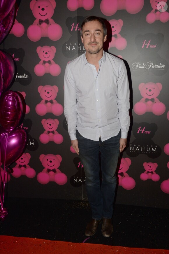 Exclusif - Sébastien Thoen, lors de la soirée du 14e anniversaire du Pink Paradise à Paris le 14 janvier 2016. Le Pink Paradise présente lors de cet événement sa première ligne de joaillerie en collaboration avec Edouard Nahum : Pink Jewelery.