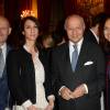 Jean-Paul Salomé (Président d'UniFrance), Deniz Gamze Ergüven (réalisatrice), Laurent Fabius et Isabelle Giordano (Directrice Générale d'UniFrance) - Remise du premier prix " French Cinema Award" au Quai dOrsay à Paris le 15 janvier 2016