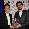 Aton Soumache et Dimitri Rassam (lauréat du premier French Cinéma Award) - Remise du premier prix "French Cinema Award" au Quai dOrsay à Paris le 15 janvier 2016