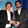 Aton Soumache et Dimitri Rassam (lauréat du premier "French Cinéma Award) - Remise du premier prix "French Cinema Award" au Quai dOrsay à Paris le 15 janvier 2016