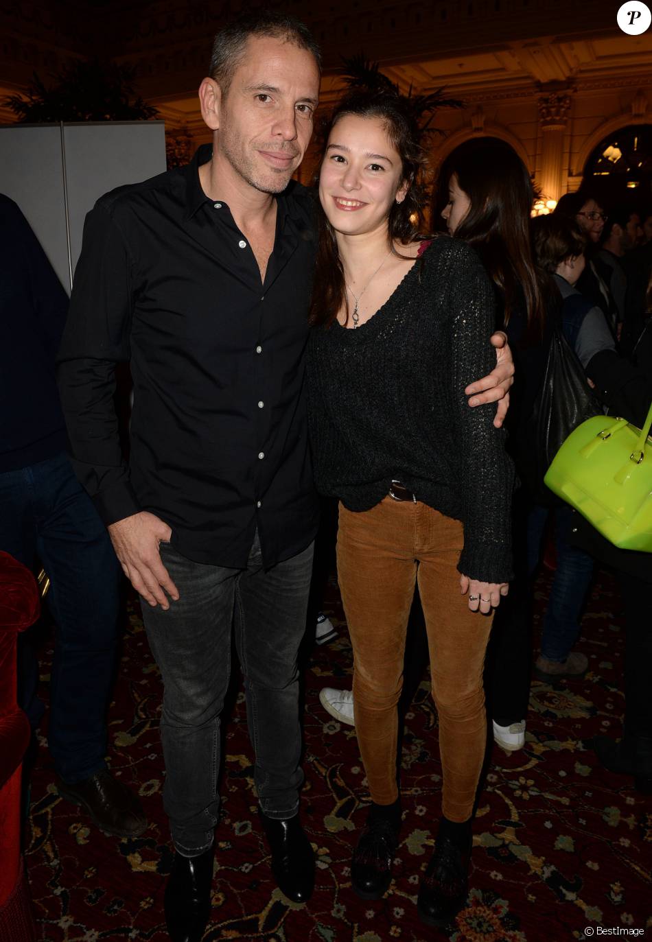 Medi Sadoun Et Son Fils Exclusif - Medi Sadoun et Léa Lopez - Avant-première du film La Dream Team  de Thomas Sorriaux au Gaumont Opéra à Paris le 14 janvier 2016. - Purepeople