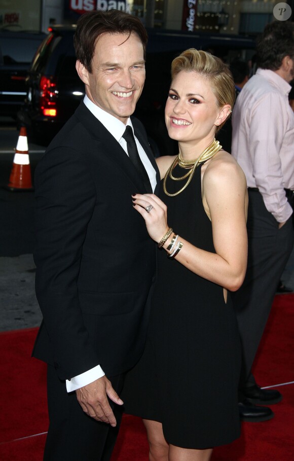 Stephen Moyer et sa femme Anna Paquin - Première de "True Blood" à Hollywood le 17 juin 2014.  Celebrities at the HBO season 7 premiere of 'True Blood' at the Chinese Theatre in Hollywood, California on June 17, 2014.17/06/2014 - Hollywood