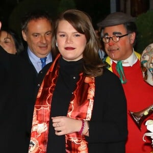 Camille Gottlieb, la dernière fille de la princesse Stéphanie de Monaco, arrive pour assister à la 3e soirée du 40e Festival International du Cirque de Monte Carlo, le 16 janvier 2016. © Olivier Huitel / Pool Monaco / Bestimage