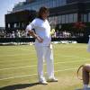 Amélie Mauresmo lors de l'entraînement de son poulain Andy Murray le 9 juillet 2015 à Wimbledon, Londres