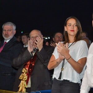 Pauline Ducruet et Stéphanie de Monaco lors de la 4e représentation du 40e Festival International du Cirque de Monte-Carlo au chapiteau de Fontvieille à Monaco, le 17 janvier 2016. © Charly Gallo/Pool Monaco/Bestimage