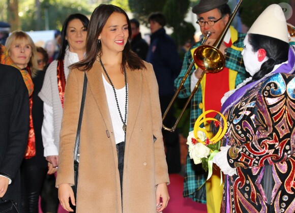La princesse Stéphanie de Monaco et sa fille Pauline Ducruet arrivent pour assister à la 4e représentation du 40e Festival International du Cirque de Monte-Carlo au chapiteau de Fontvieille à Monaco, le 17 janvier 2016. © Olivier Huitel/Pool Monaco/Bestimage