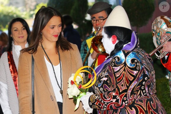 La princesse Stéphanie de Monaco et sa fille Pauline Ducruet arrivent pour assister à la 4e représentation du 40e Festival International du Cirque de Monte-Carlo au chapiteau de Fontvieille à Monaco, le 17 janvier 2016. © Olivier Huitel/Pool Monaco/Bestimage