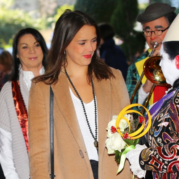 La princesse Stéphanie de Monaco et sa fille Pauline Ducruet arrivent pour assister à la 4e représentation du 40e Festival International du Cirque de Monte-Carlo au chapiteau de Fontvieille à Monaco, le 17 janvier 2016. © Olivier Huitel/Pool Monaco/Bestimage