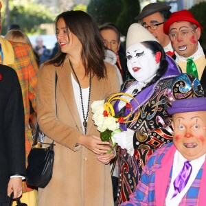 La princesse Stéphanie de Monaco et sa fille Pauline Ducruet arrivent pour assister à la 4e représentation du 40e Festival International du Cirque de Monte-Carlo au chapiteau de Fontvieille à Monaco, le 17 janvier 2016. © Olivier Huitel/Pool Monaco/Bestimage