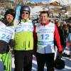 Mauro Serra, Max Biaggi, le prince Albert II de Monaco et Christian Estrosi - World Stars Ski Event au profit de l'association AS Star Team for Children le 16 janvier 2016 à Auron.