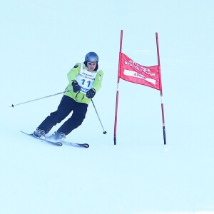 Le prince Albert II de Monaco a participé au World Stars Ski Event au profit de son association AS Star Team for Children le 16 janvier 2016 à Auron.