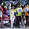 Le prince Albert II de Monaco et le prince Emmanuel-Philibert de Savoie avec Christian Estrosi - World Stars Ski Event au profit de l'association AS Star Team for Children le 16 janvier 2016 à Auron.