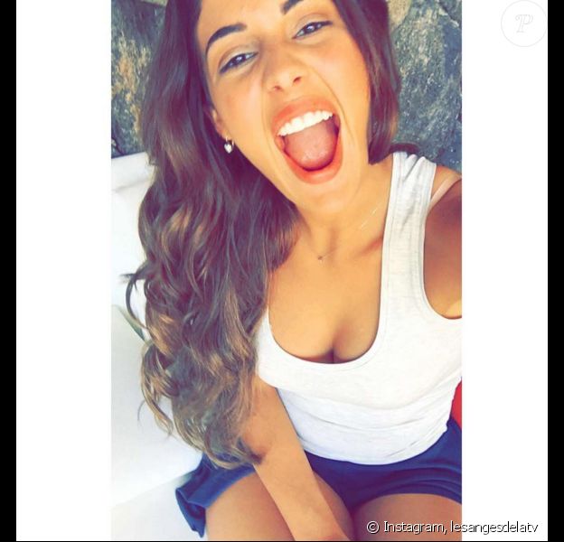 Coralie de "Secret Story 9". Coulisses du tournage des "Anges 8" pour NRJ12. Janvier 2016