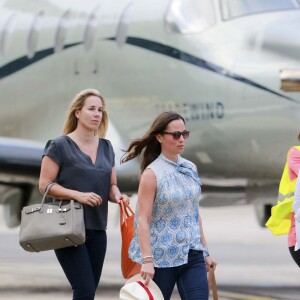 Pippa Middleton quittant Saint-Barthélemy, le 7 janvier 2016.