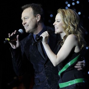 Jason Donovan et Kylie Minogue - Concert PWL Hit Factory à Londres le 21 décembre 2012.