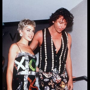 Kylie Minogue et Michael Hutchence en 1993.