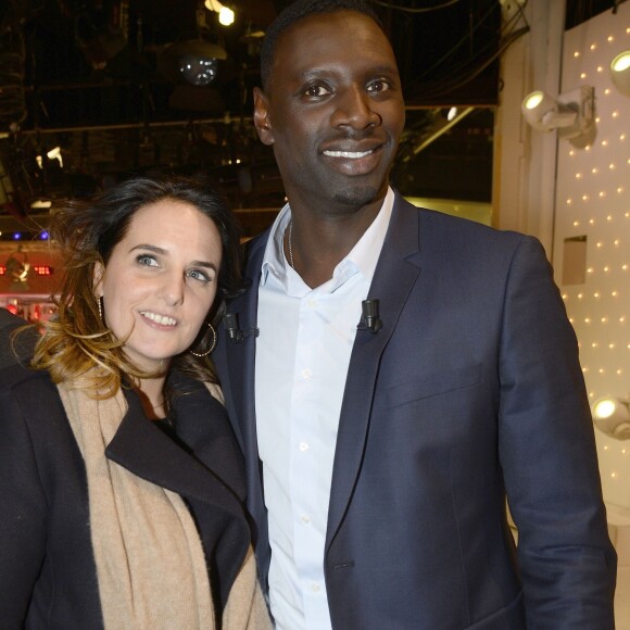 Omar Sy et sa femme Hélène - Enregistrement de l'émission "Vivement Dimanche" à Paris le 20 Janvier 2016 et qui sera diffusée le 24 Janvier 2016.