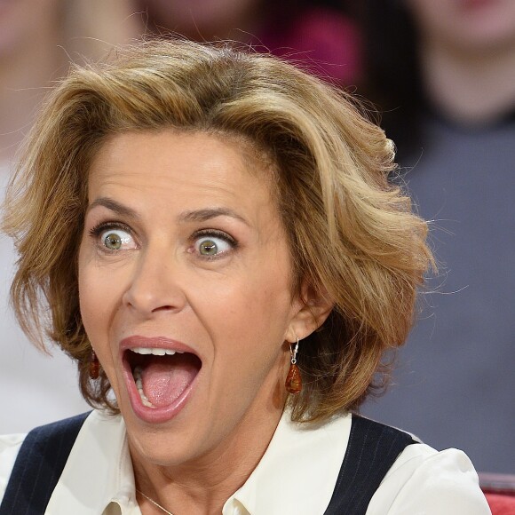Corinne Touzet - Enregistrement de l'émission "Vivement Dimanche" à Paris le 20 Janvier 2016 et qui sera diffusée le 24 Janvier 2016.