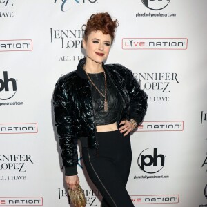 Kiesza - Arrivée des people à la première représentation de "All I Have", le nouveau show de Jennifer Lopez, au Planet Hollywood Resort & Casino à Las Vegas, le 20 janvier 2016.