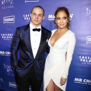 Casper Smart et sa compagne Jennifer Lopez lors de l'after party "Jennifer Lopez : All I have" et de l'inauguration du restaurant Mr Chow à Las Vegas, le 20 janvier 2016.