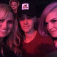 Rebel Wilson, Justin Bieber et Kelly Osbourne au concert de Jennifer Lopez à Las Vegas, le 20 janvier 2016.