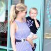 Exclusif - Kristin Cavallari emmène son fils Camden dans un centre aéré à Los Angeles, le 4 août 2014.