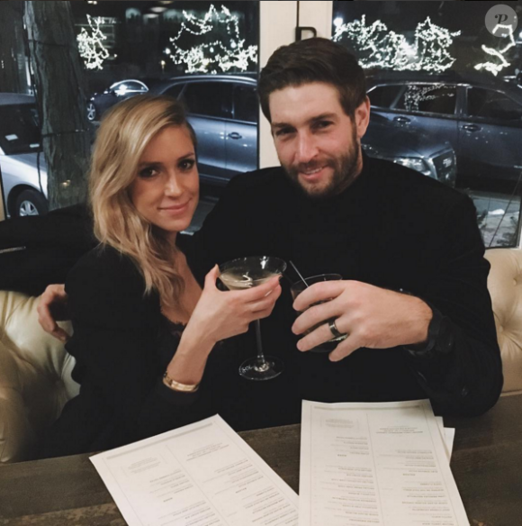 Kristin Cavallari et son mari Jay Cutler, photo Instagram pour les voeux doux-amers de la nouvelle année 2016...