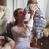 Kristin Cavallari et sa fille Saylor lors de son premier Noël en décembre 2015, un mois après sa naissance. Photo Instagram