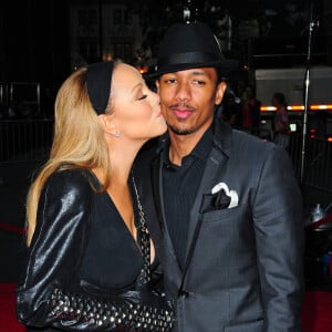 info - Nick Cannon et Mariah Carey - Nick Cannon officialise leur rupture - Mariah Carey (le bras casse), Nick Cannon - Premiere du film "The Butler" (Le Majordome) a New York, le 5 aout 2013.