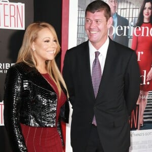 Mariah Carey et son compagnon James Packer à la première de 'The Intern' au Ziegfeld Theatre à New York, le 21 septembre 2015