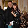Christophe Michalak et son épouse Delphine McCarty - Défilé Haute Couture Alexis Mabille Printemps-Eté 2016 à Paris le 25 janvier 2016. © CVS/Veeren/Bestimage