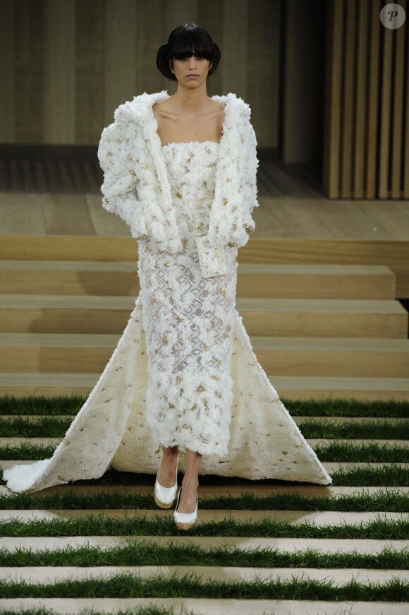 Défilé de mode Haute Couture Chanel, collection printemps-été 2016, au Grand Palais à Paris, le 26 janvier 2016.