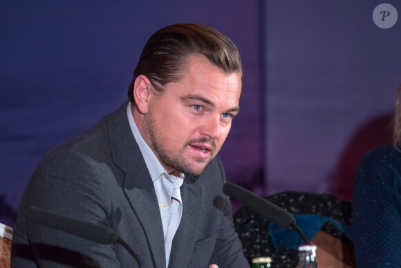 Leonardo DiCaprio - Conférence de presse du film "The Revenant" à l'hôtel Bristol à Paris le 18 janvier 2016.