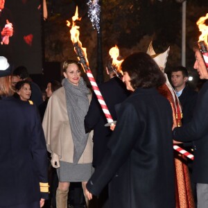 Le prince Albert II de Monaco et la princesse Charlène ont pris part aux traditionnelles célébrations de Sainte Dévote, sainte patronne de la principauté. À Monaco, le 26 janvier 2016. ©Bruno Bebert/Bestimage