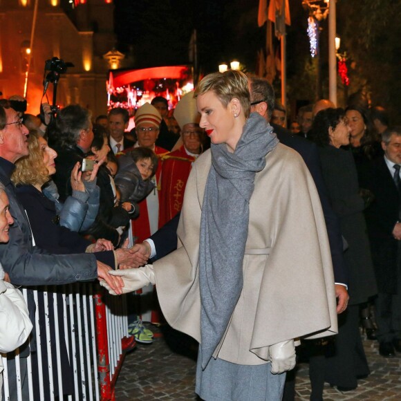 Le prince Albert II de Monaco et la princesse Charlène ont pris part aux traditionnelles célébrations de Sainte Dévote, sainte patronne de la principauté. À Monaco, le 26 janvier 2016. ©Olivier Huitel/Pool restreint Monaco/Bestimage