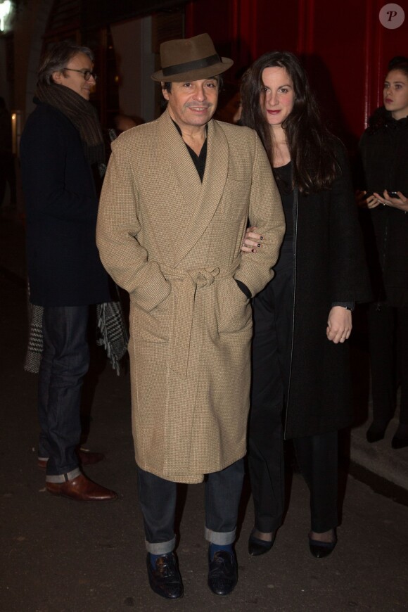 Semi-Exclusif - Ariel Wizman et sa compagne Osnath Assayag - Arrivée des people au dîner pour la promotion du livre "Numéro Couture", une collaboration entre Karl Lagerfeld et Babeth Djian, chez Castel à Paris, le 27 janvier 2016. Le magazine "Numéro" rend hommage au célèbre couturier, avec lequel il collabore depuis près de 15 ans, à travers une sélection de ses photographies, qui mettent en scène de grandes icônes de la mode. © CVS/Veeren/Bestimage