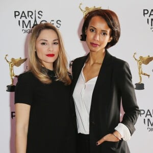 Exclusif - Joy Esther et Sonia Rolland - Soirée de remise des prix du "Paris Images Digital Summit" à Enghien-les-Bains. Le 28 janvier 2016.