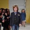 Le fils de Marc Lavoine Roman defile pour la collection Bonpoint pendant la fashion week a Paris, France, le 27 janvier 2016.