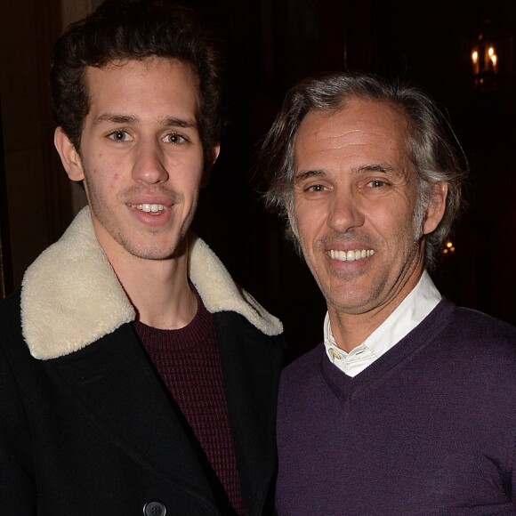 Paul Belmondo et son fils Victor - People à la présentation exclusive du Range Rover "EVOQUE Cabriolet" à la Maison Chapal à Paris. Le 28 janvier 2016 © Veeren / Bestimage