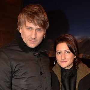 Stanislas Merhar et sa compagne Lola Créton - People à la présentation exclusive du Range Rover "EVOQUE Cabriolet" à la Maison Chapal à Paris. Le 28 janvier 2016 © Veeren / Bestimage