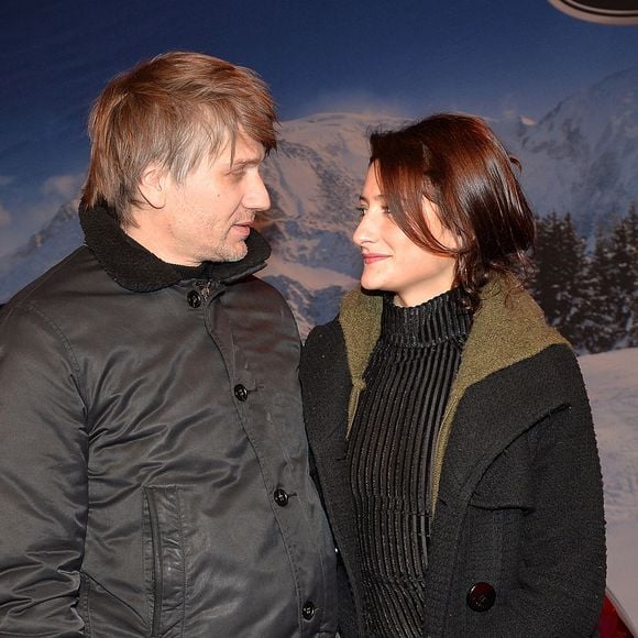 Stanislas Merhar et sa compagne Lola Créton - People à la présentation exclusive du Range Rover "EVOQUE Cabriolet" à la Maison Chapal à Paris. Le 28 janvier 2016 © Veeren / Bestimage