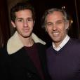 Paul Belmondo et son fils Victor - People à la présentation exclusive du Range Rover "EVOQUE Cabriolet" à la Maison Chapal à Paris. Le 28 janvier 2016 © Veeren / Bestimage
