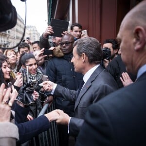 Semi Exclusif - Nicolas Sarkozy dédicace son livre La France pour la vie à la librairie Lamartine à Paris le 29 janvier 2016 © Cyril Moreau