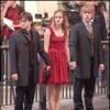 Rupert Grint, Emma Watson, Daniel Radcliffe sur le tournage de Harry Potter en 2009