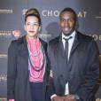 Blaise Matuidi et son épouse Isabelle - Avant-première du film "Chocolat" au Gaumont Champs-Elysées Marignan à Paris, le 1er février 2016.