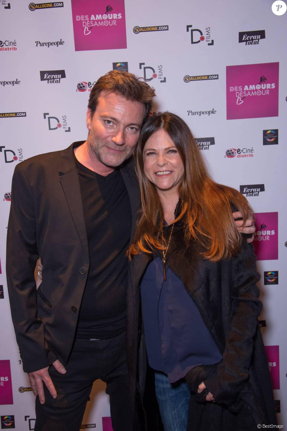Qui Est Le Compagnon De Charlotte Valandrey Exclusif - Charlotte Valandrey et Dominic Bachy - Photocall lors de  l'avant-première du film Des amours, désamour au cinéma Gaumont Opéra à  Paris, le 1er févrie - Purepeople