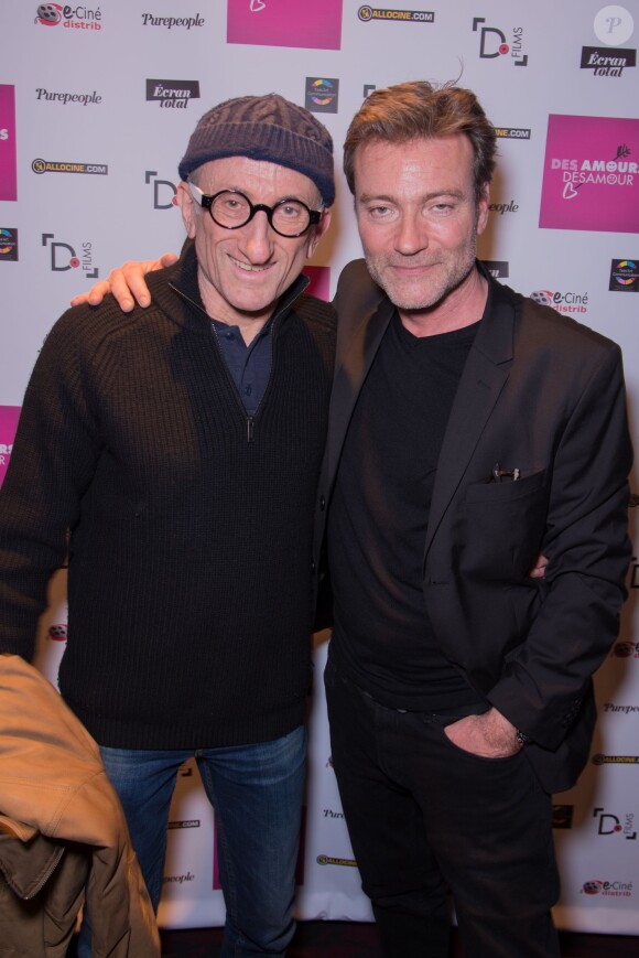 Exclusif - Jean-François Dérec et Dominic Bachy - Photocall lors de l'avant-première du film "Des amours, désamour" au cinéma Gaumont Opéra à Paris, le 1er février 2016.
