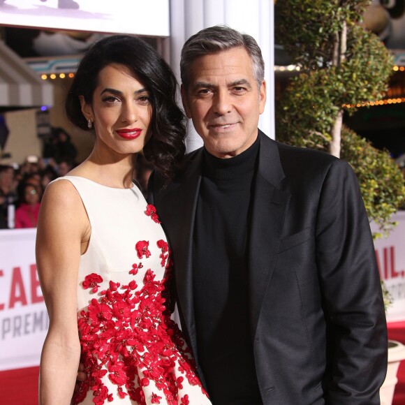 George Clooney et sa femme Amal Alamuddin Clooney - Première du film "Hail, Caesar!" à Westwood le 1er février 2016.